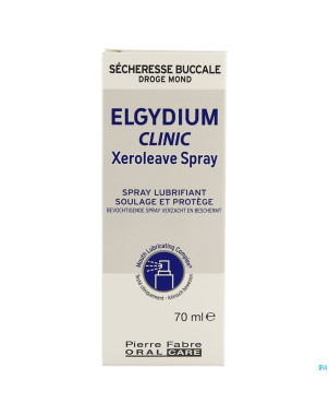 Elgydium clinic xeroleave bouche seche  spray 70ml