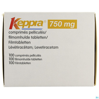 Keppra  750mg pi pharma comp pell 100x 750mg pip