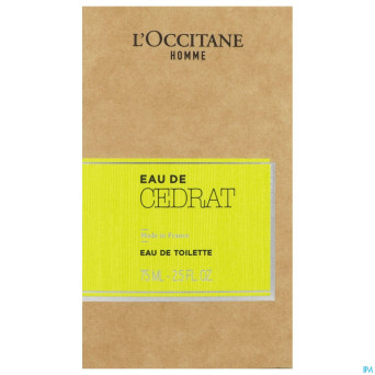 L'occitane homme cedrat edt    75ml