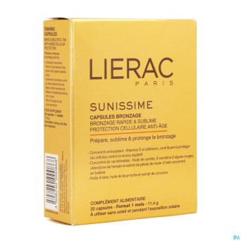 Lierac sunissime bronzage blister caps  30