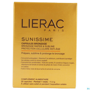 Lierac sunissime bronzage blister caps  30