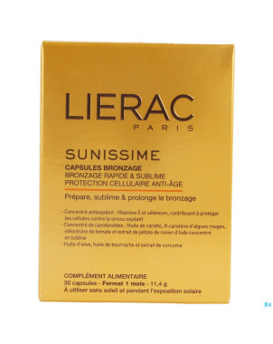 Lierac sunissime bronzage blister caps  30