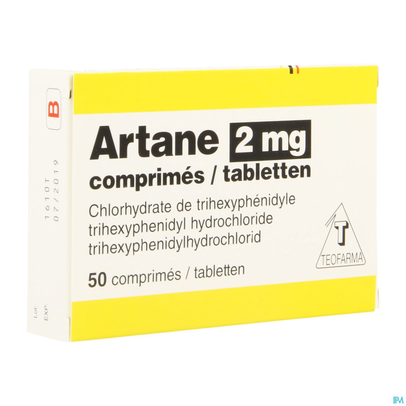 Artane 2mg   blister comp  50 x 2mg