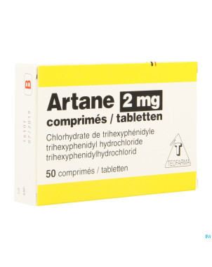 Artane 2mg   blister comp  50 x 2mg