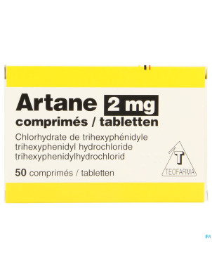 Artane 2mg   blister comp  50 x 2mg