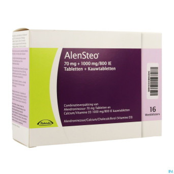 Alensteo blister 16 x (1 tabl 70mg+6x1000mg/800ui)
