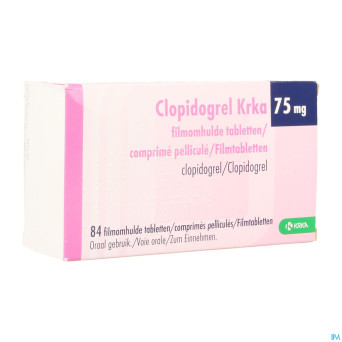 Clopidogrel krka  75mg comp pell  84 x  75mg