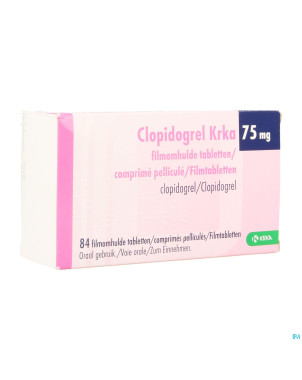 Clopidogrel krka  75mg comp pell  84 x  75mg