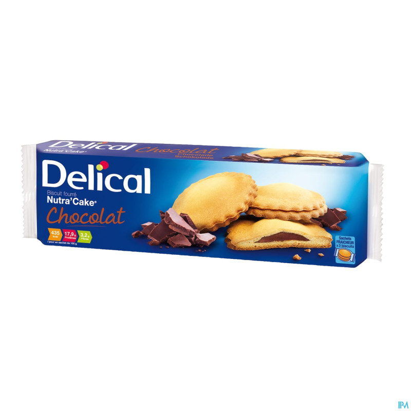 Delical nutra cake chocolat sach 3x(3x35g)