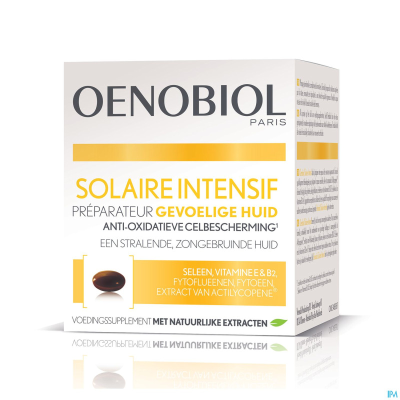 Oenobiol solaire intensif peau sensible    caps 30