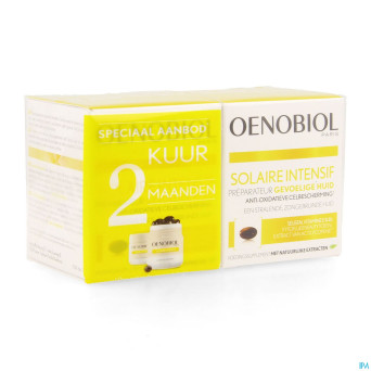 Oenobiol solaire intensif cure peau sensibl.caps60