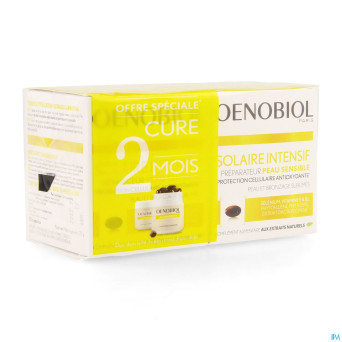 Oenobiol solaire intensif cure peau sensibl.caps60