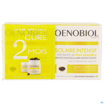 Oenobiol solaire intensif cure peau sensibl.caps60