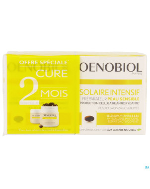 Oenobiol solaire intensif cure peau sensibl.caps60