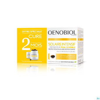 Oenobiol solaire intensif cure peau sensibl.caps60