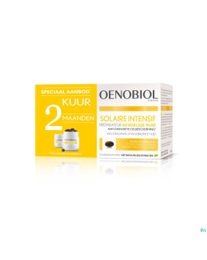 Oenobiol solaire intensif cure peau sensibl.caps60