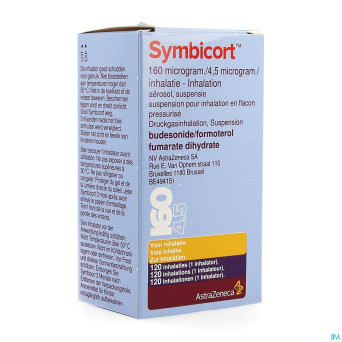 Symbicort 160mcg/4,5mcg aerosol doses 1x120