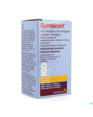 Symbicort 160mcg/4,5mcg aerosol doses 1x120