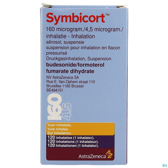 Symbicort 160mcg/4,5mcg aerosol doses 1x120