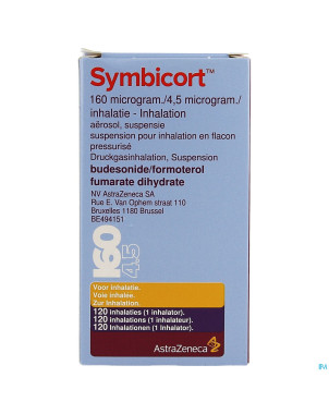 Symbicort 160mcg/4,5mcg aerosol doses 1x120