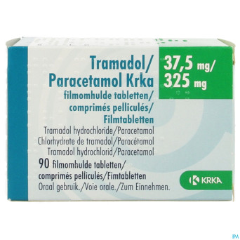 Tramadol paracetamol krka 37,5mg/325mg comp  90