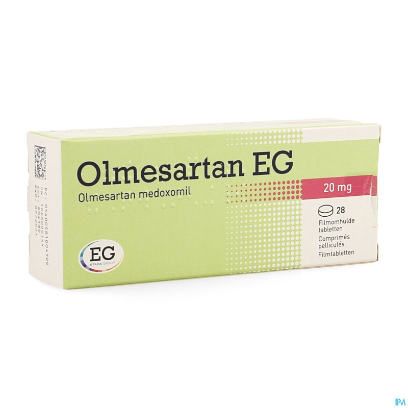Olmesartan eg 20mg comp pell  28 x 20mg