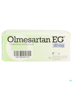 Olmesartan eg 20mg comp pell  98 x 20mg