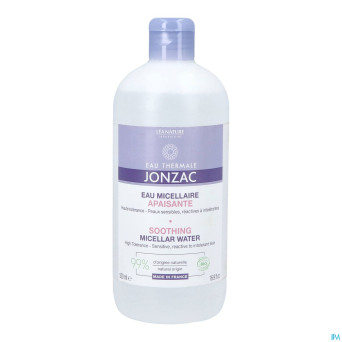 Jonzac reactive eau micellaire apaisante bio 500ml