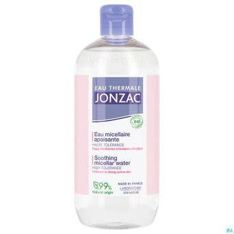 Jonzac reactive eau micellaire apaisante bio 500ml