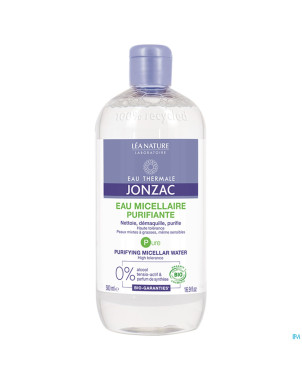 Jonzac pure eau micellaire purifiante bio    500ml