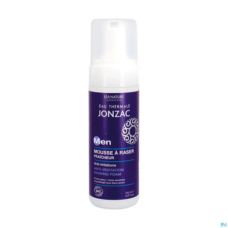 Jonzac homme mousse rasage bio    150ml