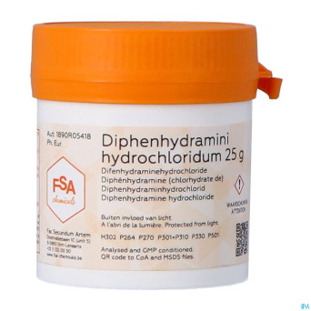 Diphenhydramine chlorhydrate  25g magis