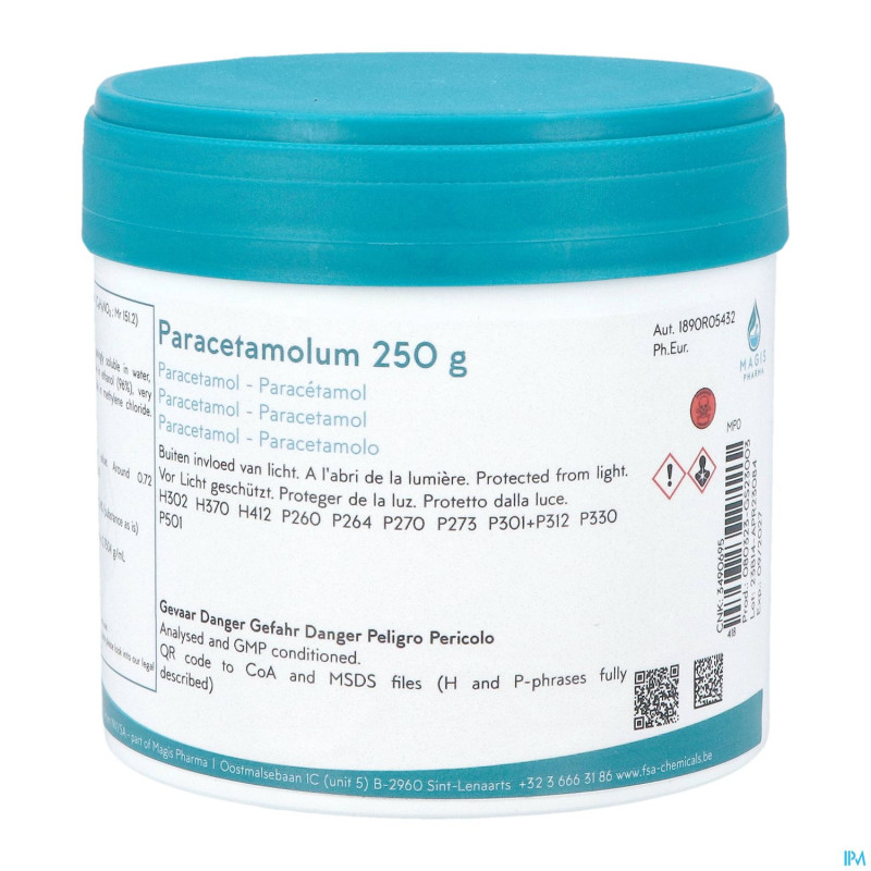 Paracetamol crist. 250g    magis