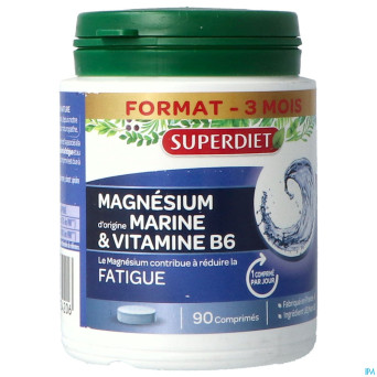 Superdiet magnesium marin + vit b6    comp  90