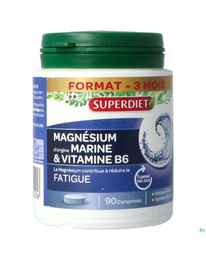 Superdiet magnesium marin + vit b6    comp  90