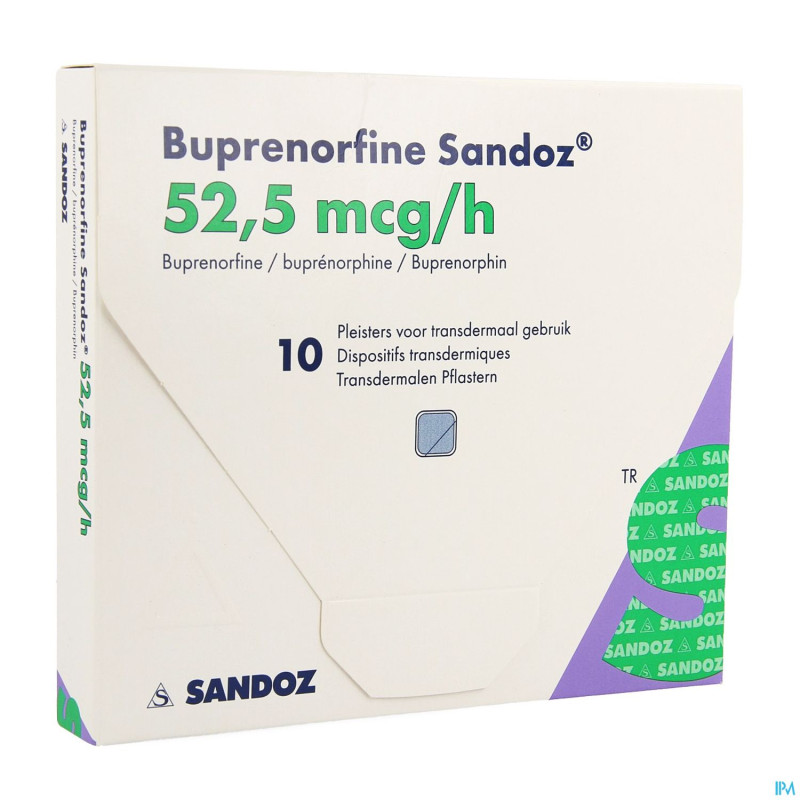 Buprenorphine sandoz 52,5mcg/h empl. transderm. 10