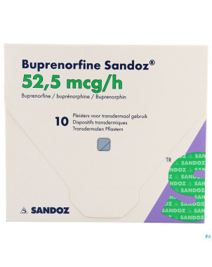 Buprenorphine sandoz 52,5mcg/h empl. transderm. 10