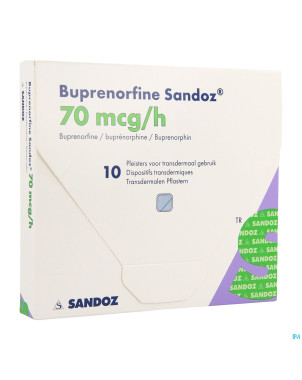 Buprenorphine sandoz 70,0mcg/h empl. transderm. 10