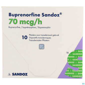 Buprenorphine sandoz 70,0mcg/h empl. transderm. 10