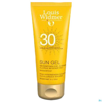 Widmer sun gel ip30 parf    tube 100ml