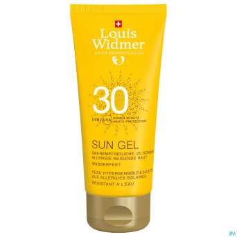 Widmer sun gel ip30 parf    tube 100ml