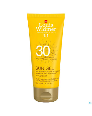 Widmer sun gel ip30 parf    tube 100ml