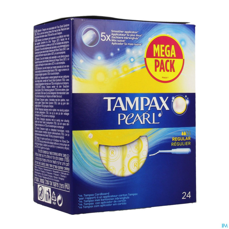 Tampax pearl regular 24