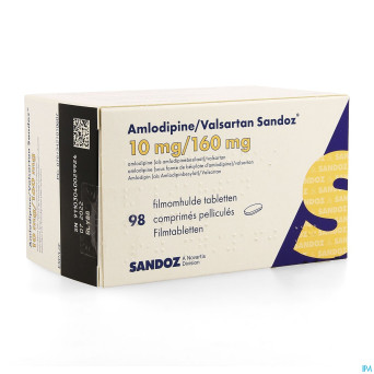 Amlodipine valsartan sandoz 10mg/160mg comp  98