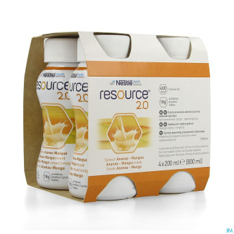 Resource 2.0 ananas-mangue    4x200ml 12314415