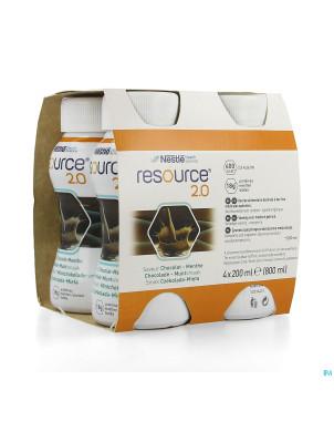 Resource 2.0 chocolat-menthe    4x200ml 12314414