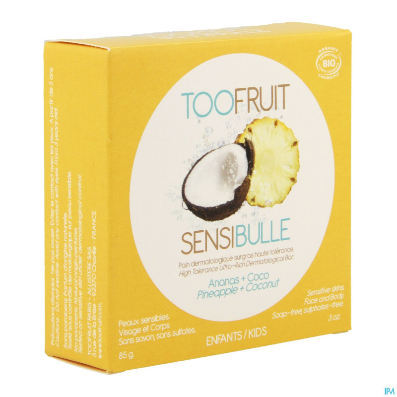 Too fruit sensibulle pain dermato coco-ananas  85g