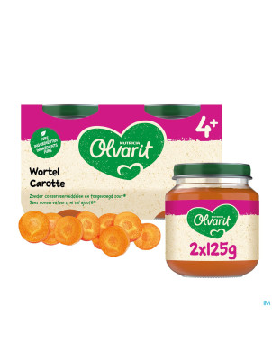 Olvarit carotte    2x125g  4m04