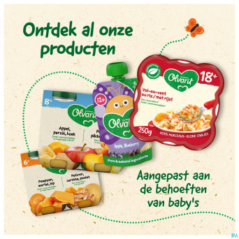 Olvarit brocoli dinde pomme de terre  2x250g 12m00