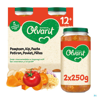 Olvarit potiron poulet pates    2x250g 12m02